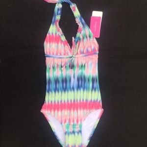 OndadeMar Halter Tie Dye One Piece Swimsuit